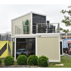 Easy Install Prefabricated Home Luxury Villa Two Story Flat Pack Modular Container Prefab Self Easy Assemble House