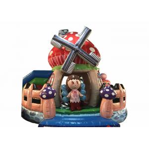 Durable Inflatable Bounce House Beautiful Inflatable mushroom bouncer inflatable farm jumping with fence around