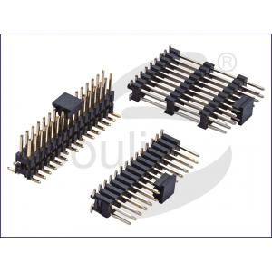 PBT PA6T 2.54 Mm Pitch Header 90 Degree Board To Board Connector
