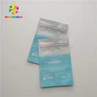 Face Eyes Mask Plastic Pouches Packaging Three Side Sealed Flat Bag Glossy Surface