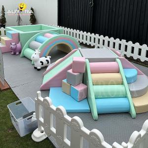 China Pastel Baby Soft Play Climbing Blocks For Party Rental Custom Soft Play Equipment supplier