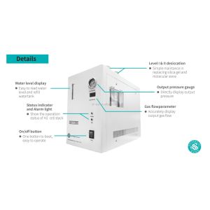 China 12 Months High Purity Type Hydrogen Generator with 150ml/Min Flow Rate and GC FID wholesale