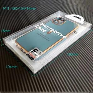 PVC Electronic Cover Mobile Case Packaging Box Pouch With Blister Insert
