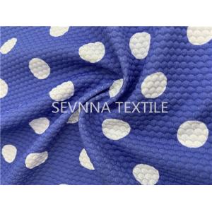 China Polka Dot Recycled Swimwear Fabric Chlorine Resistance Fast Drying supplier