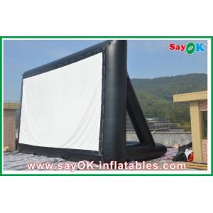 Portable Outdoor Movie Screen Projection Cloth Inflatable TV Screen 6 X 3m CE / SGS Certificate