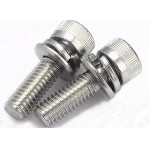 China Poly Vinyl Chloride Knurled Cap Stainless Steel Sems Screws With Captive Washer A2 A4 supplier