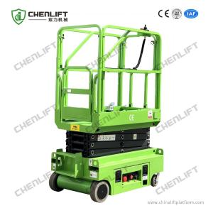 China Mini Scissor Lift with 3.9m Platform Height and 240kg Load wholesale