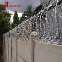 China Hot Dipped Galvanized Razor Barbed Wire Anti Climb BTO-18 on sale