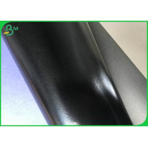 Glossy Black Washable Fabric Craft Paper / 0.3MM TO 0.8MM Untear Paper Roll