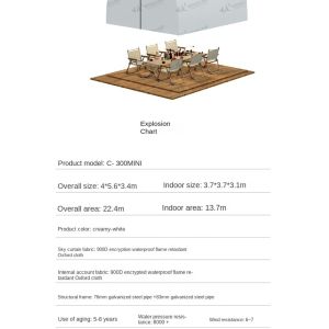 China Experience Luxurious Camping Glamping Tent ODM Fire Proof Bell Tent wholesale