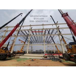 Warehouse Prefab Steel Structures Bolt Connect Fast Construction Energy Conversing