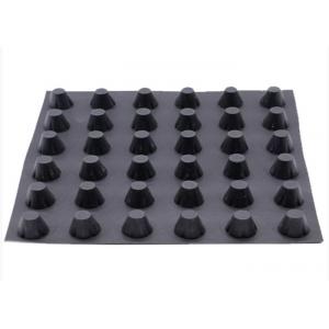 China Landscape Engineering Single Side Black Hdpe Drainage Board 0.8-2.0mm Thick supplier