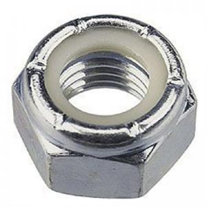 Nylon Nut Stainless Steel Prevailing Torque Type Hex Nut With Hexagon