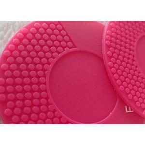 China Rose Red Soft PVC Patches For Face Washing Instrument / Soft Silicone Patch supplier