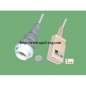China Durable NEC 3 Lead Ecg Cable 16 Pin With Accurate Measurement Insulated Type supplier