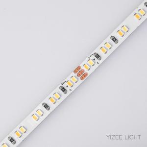 China 24V Color Temperature Adjustable LED Strip 2700 - 6000K SMD2216 240 LEDs/M 9.6W supplier