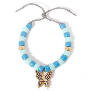 Leopard Dot Stone Forte Beads Bracelet , Multi Zircon Leopard Beaded Bracelet