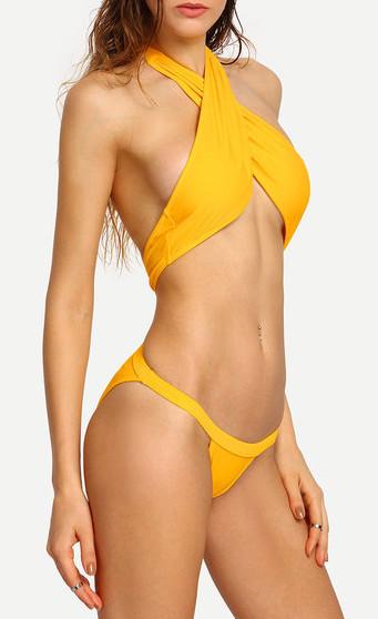 Naked sexy swimwear for women Thong style swimsuit made in china