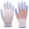 China 13 Gauge Polyester PU Palm Coated Gloves with Zebra Design wholesale