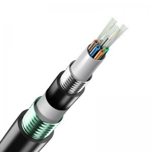 GYTS53 Outdoor Fiber Optic Cable Double Jacket Direct Buried Al Tape Steel Armoured