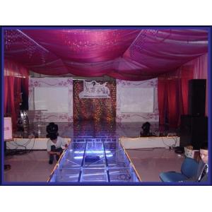 Used Portable Stage With 18mm Thickness Glass Board