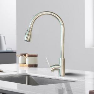 SONSILL 304 Stainless Steel Pull Out Sink 360 Degree Kitchen Faucet