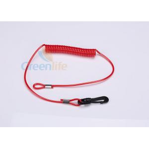 China Key Floating Jet Ski Safety Lanyard Kill Cord Tether Long Tail On Two Sides supplier