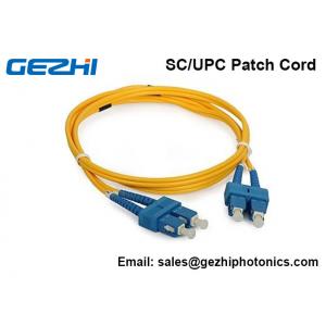 3D Passed Optical Fiber Patch Cables SC / UPC - SC / UPC Single Mode Jumper Cord
