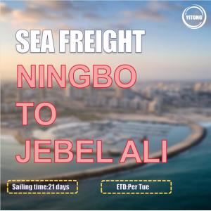 Compagnies internationales de fret maritime de revêtement de COSCO de Ningbo à Jebel Ali EAU