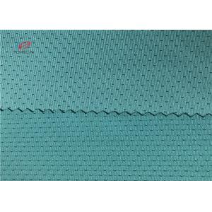 China Blue Elastic Sports Mesh Fabric 95% Polyester 5% Spandex For Sportswear supplier