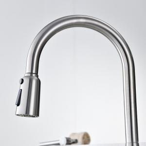 18/10 Stainless Steel Single Hole Single Handle Kitchen Faucet CUPC Cartridge