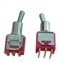 China Mini Pcb Subminiature Toggle Switches 3A 125VAC SP On None On 90 Degree on sale