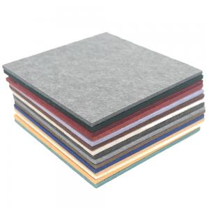 China Eco - Friendly Polyester Fiber Acoustic Panel Customized Colors Sound Proof 9mm supplier