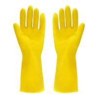 China 32CM Latex Household Glove Cleaning Bowl Unflocked Lining Latex Gloves Chemicals on sale
