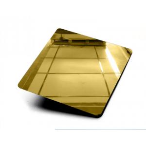 China Gold Stainless Steel Sheet Plates 304 SS Decorative Sheets Mirror Surface supplier