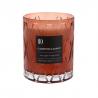 China Decorative Amber Glass Jar Scented Candles Room Scented Candles For Wedding Gift wholesale