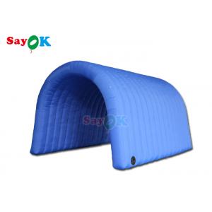 Inflatable Lawn Tent 5x5x3mH Blue Inflatable Tunnel Tent Oxford Cloth For Exhibition