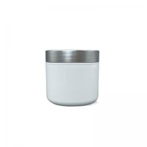China 100g White Plastic Cosmetic Jars Empty Containers Anti Impact For SPA Cream / Scrub Paste supplier