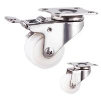 China 2 Inch Rustproof 110LBS Capacity Double Locking Swivel Plate  Stainless Steel Casters on sale