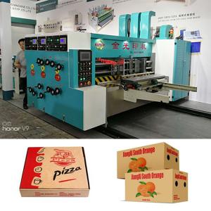 China 4 Color Slotter Rotary Die Cutting Machine For Fruit Box And Pizza Box supplier