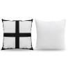 China Personalized DIY Blank Polyester 4 Panel Sublimation Pillow Case 16 Inch Blank Cushion Covers For Printing wholesale