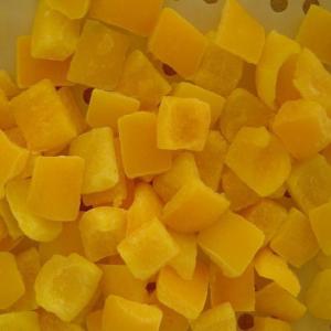 China Premium IQF Frozen Food , Fresh Individually Quick Freezing Yellow Bell Pepper supplier