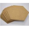 China Wholesale 12'' Hexagon Adhesive Cork Tile for Notice Bulletin Board in