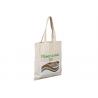 White Square Large Tote Bags Foldable Canvas Grocery Bags For Shopping