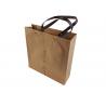 China Environmental Kraft Paper Material Custom Design Paper Bag Black Color Logo Printing with Rigid Handle wholesale