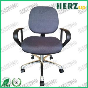 China Lab Factory Office Adjustable Swivel Desk Chairs ESD Anti Static With Arm Rest supplier