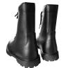 Logo Up-Lace Long Cowhide Leather Safety Boots with Hard Toecap and Smashing Rubber Sole