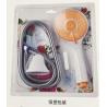 China Hand Shower Set with hose and bracket 3 function ABS hand shower grey colour wholesale