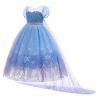 140CM Children'S Dress Up Costumes Princess Dresses Mesh Cape Detachable