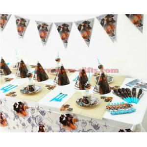 Pirates of the Caribbean Kids Birthday Party Decoration Set Party Supplies Baby Birthday Party Pack event party supplies
